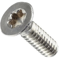 4-24 X 1/4 TORX (6-LOBE) FLAT UNDERCUT STEEL ZINC TYPE B